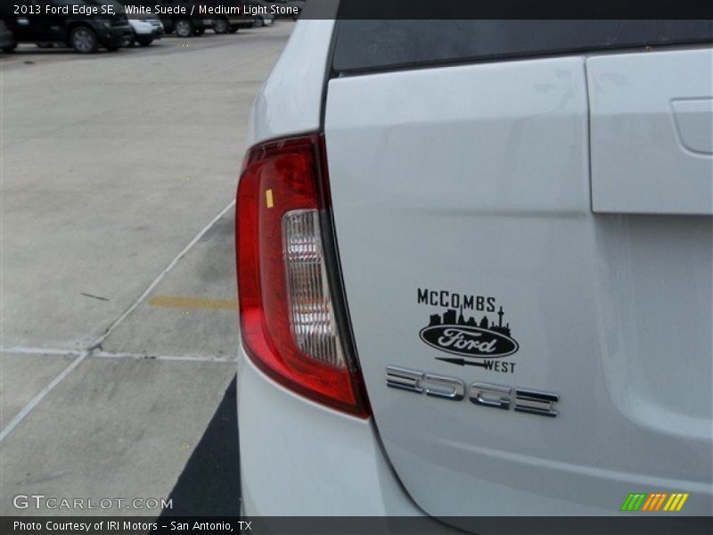 White Suede / Medium Light Stone 2013 Ford Edge SE