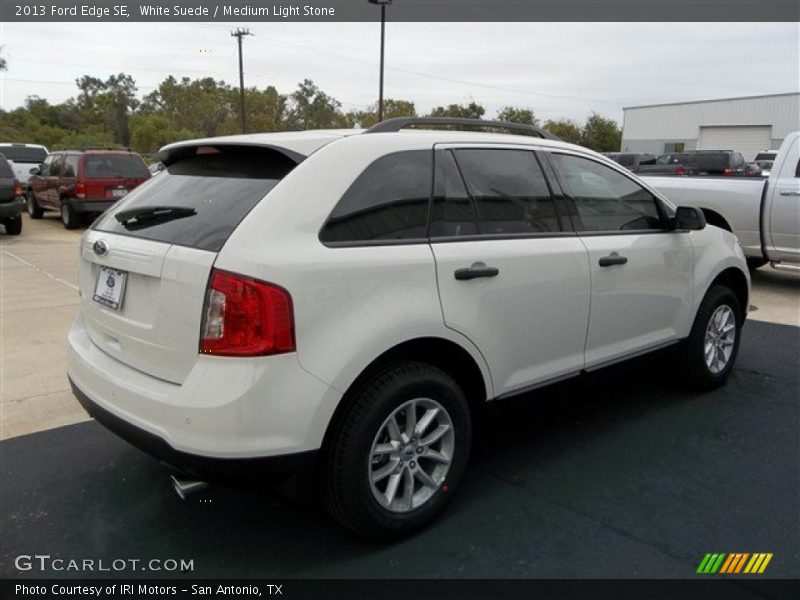 White Suede / Medium Light Stone 2013 Ford Edge SE