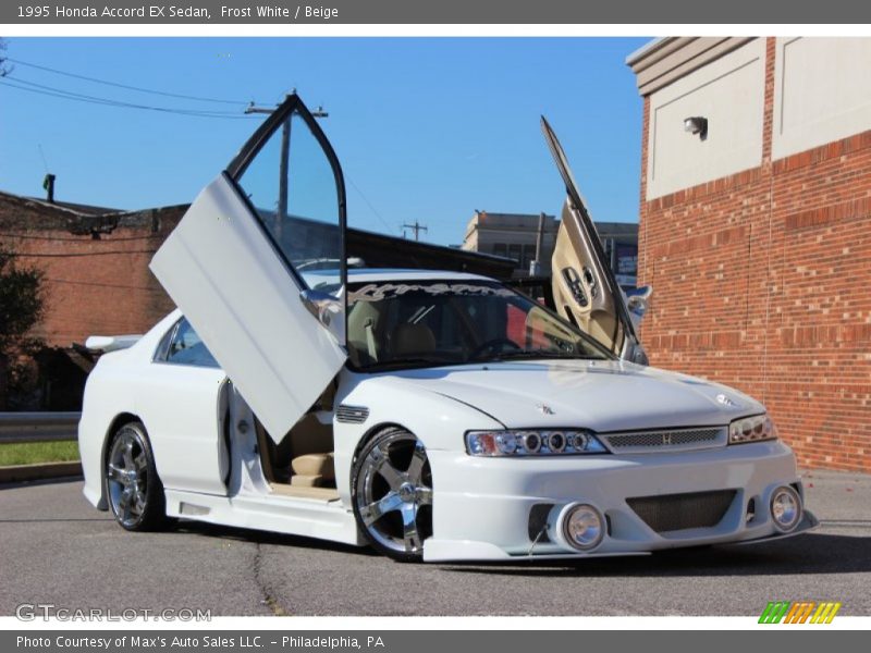 Frost White / Beige 1995 Honda Accord EX Sedan