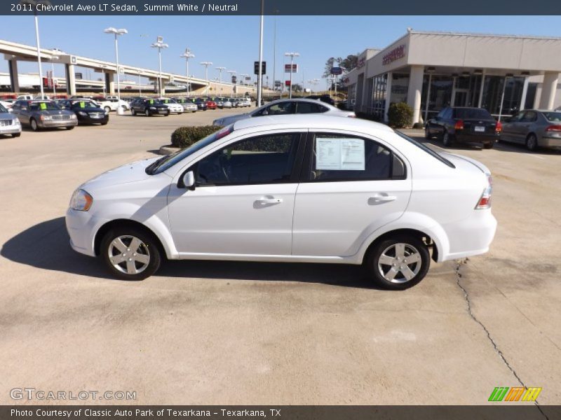 Summit White / Neutral 2011 Chevrolet Aveo LT Sedan