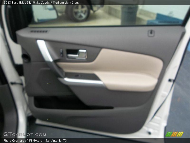 White Suede / Medium Light Stone 2013 Ford Edge SE