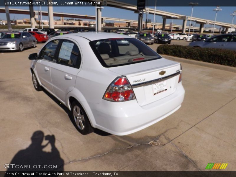 Summit White / Neutral 2011 Chevrolet Aveo LT Sedan