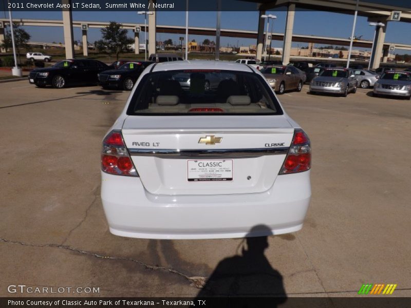 Summit White / Neutral 2011 Chevrolet Aveo LT Sedan