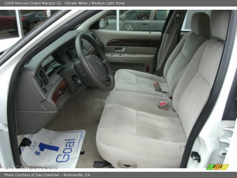 Vibrant White / Medium Light Stone 2008 Mercury Grand Marquis GS