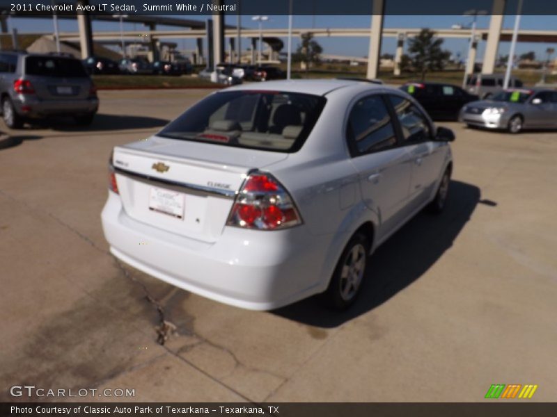 Summit White / Neutral 2011 Chevrolet Aveo LT Sedan