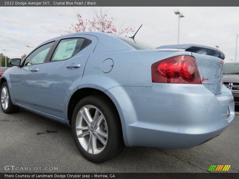 Crystal Blue Pearl / Black 2013 Dodge Avenger SXT