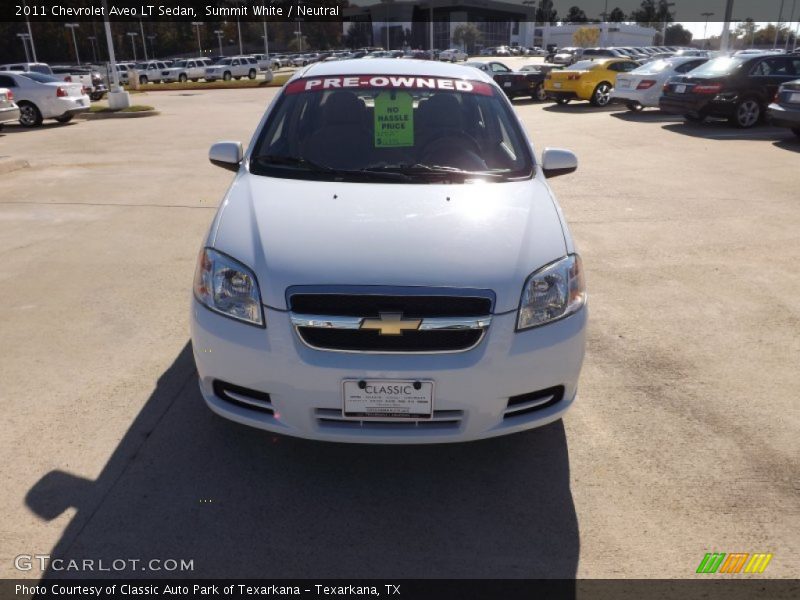 Summit White / Neutral 2011 Chevrolet Aveo LT Sedan