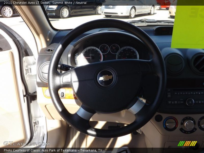 Summit White / Neutral 2011 Chevrolet Aveo LT Sedan