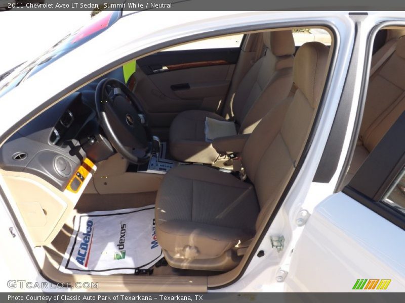 Summit White / Neutral 2011 Chevrolet Aveo LT Sedan