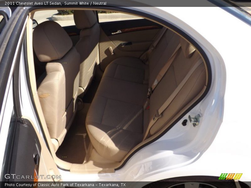 Summit White / Neutral 2011 Chevrolet Aveo LT Sedan
