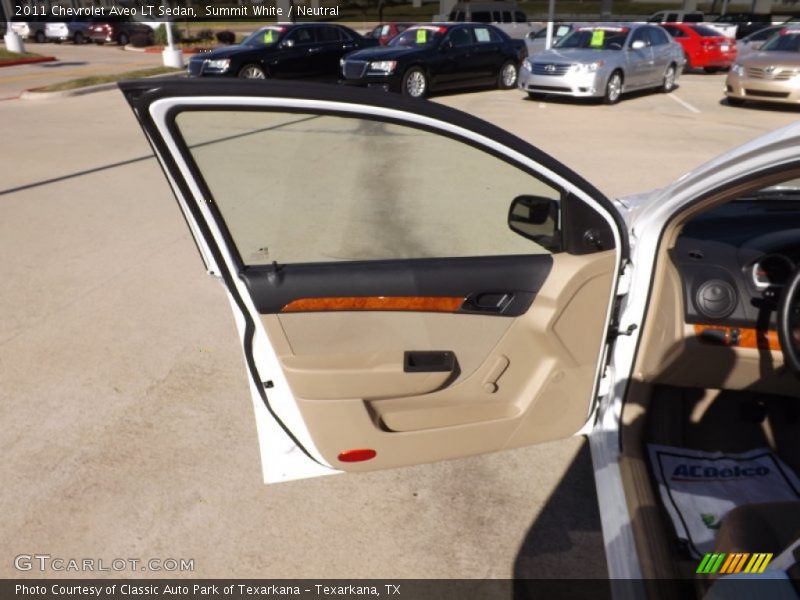 Summit White / Neutral 2011 Chevrolet Aveo LT Sedan