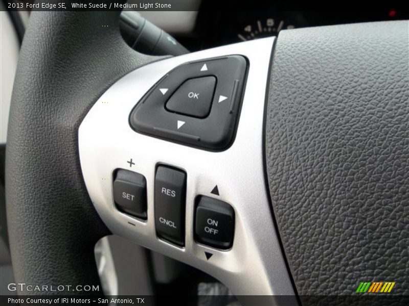 White Suede / Medium Light Stone 2013 Ford Edge SE