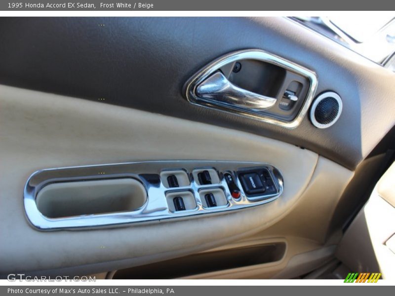 Frost White / Beige 1995 Honda Accord EX Sedan