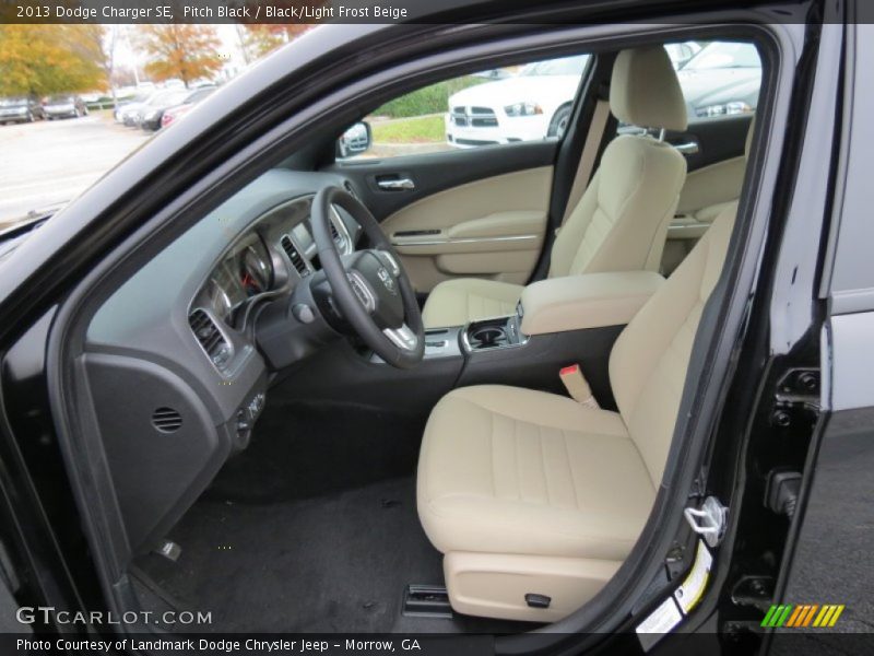 Pitch Black / Black/Light Frost Beige 2013 Dodge Charger SE