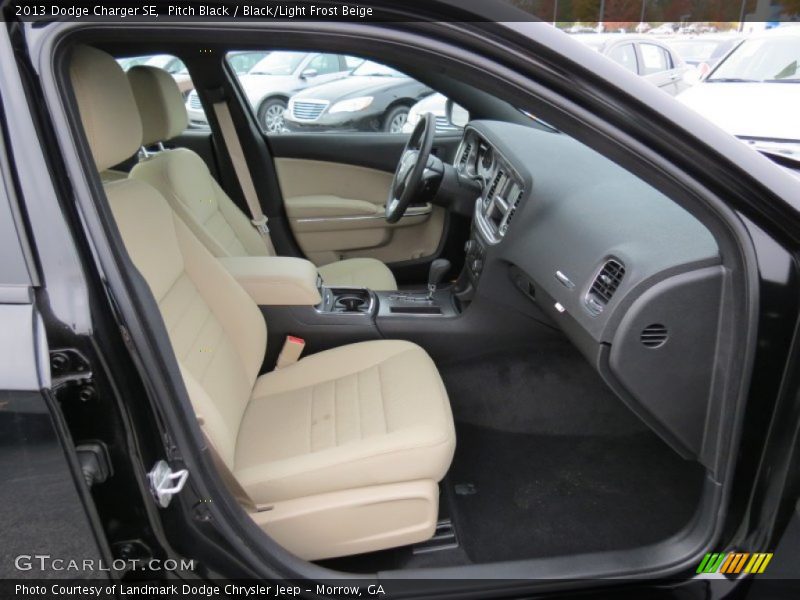 Pitch Black / Black/Light Frost Beige 2013 Dodge Charger SE