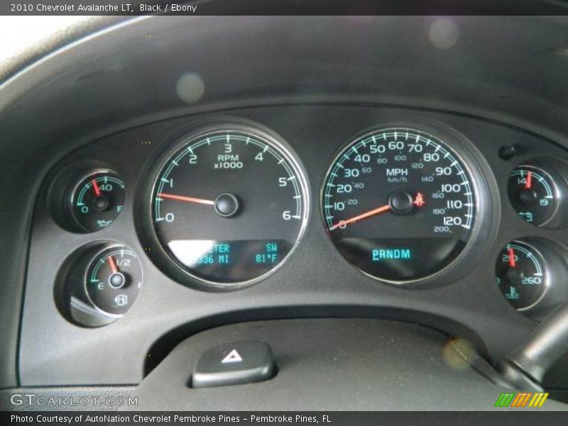  2010 Avalanche LT LT Gauges