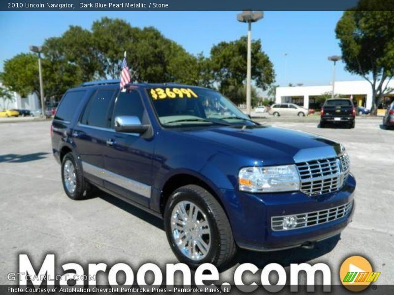 Dark Blue Pearl Metallic / Stone 2010 Lincoln Navigator