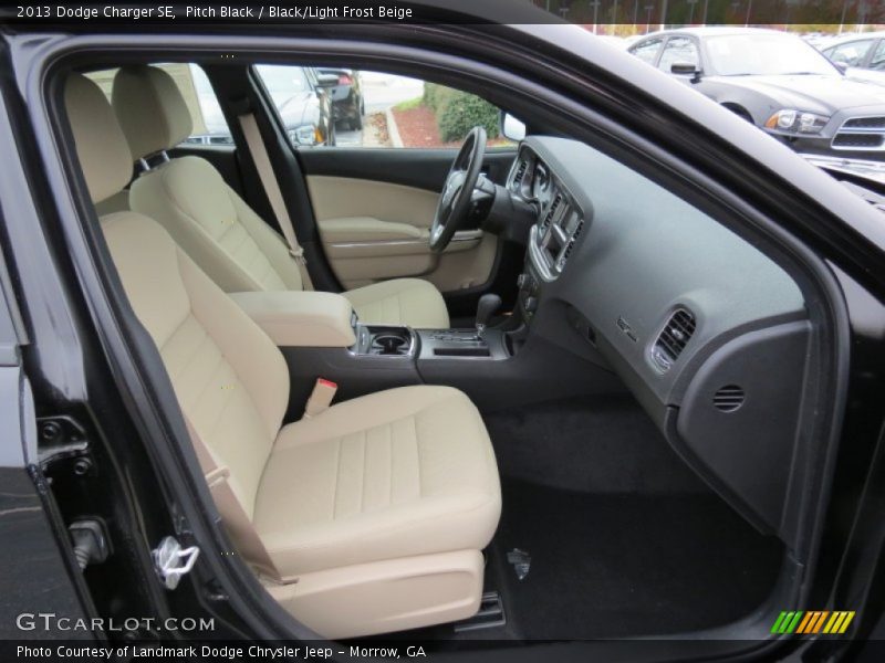Pitch Black / Black/Light Frost Beige 2013 Dodge Charger SE