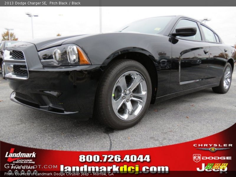 Pitch Black / Black 2013 Dodge Charger SE