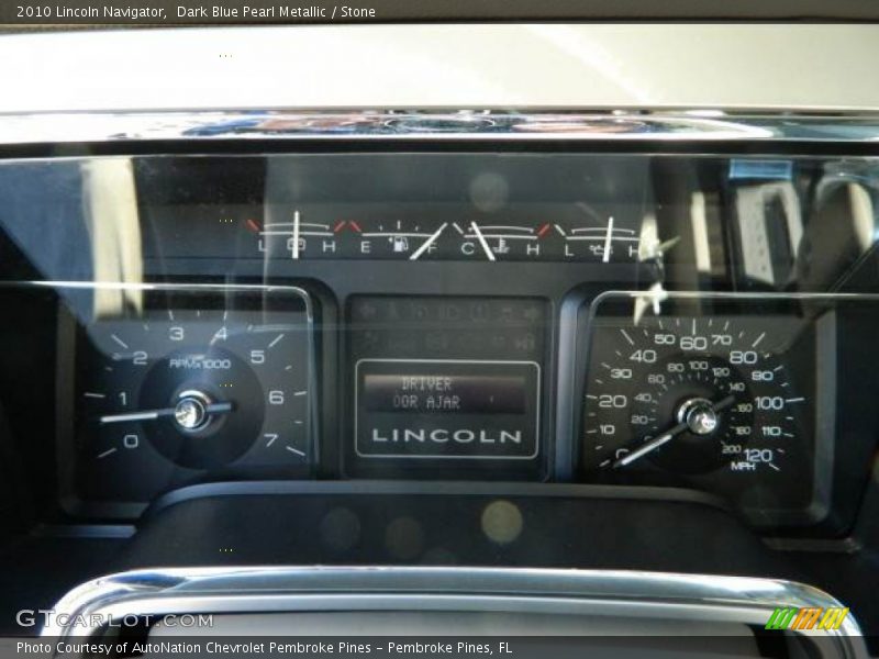 Dark Blue Pearl Metallic / Stone 2010 Lincoln Navigator