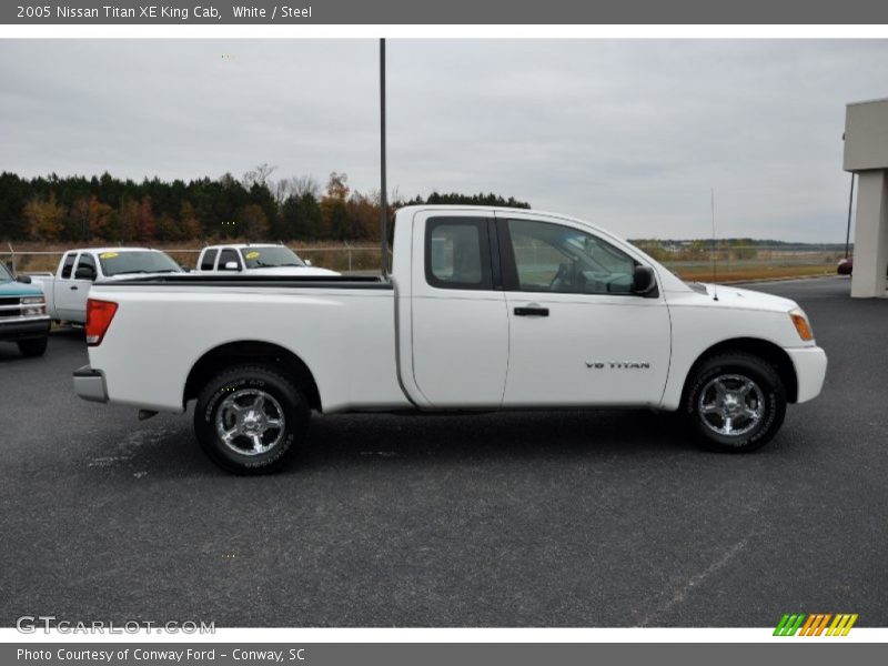 White / Steel 2005 Nissan Titan XE King Cab
