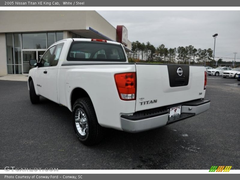 White / Steel 2005 Nissan Titan XE King Cab