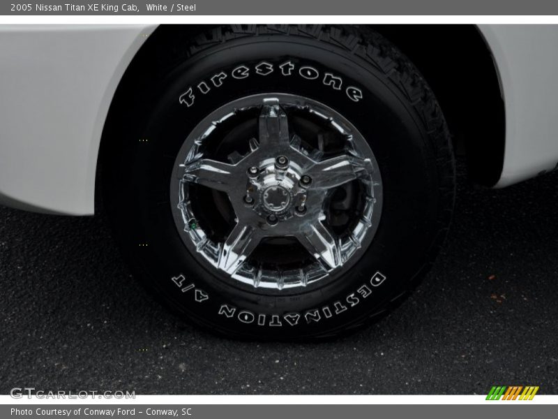 White / Steel 2005 Nissan Titan XE King Cab