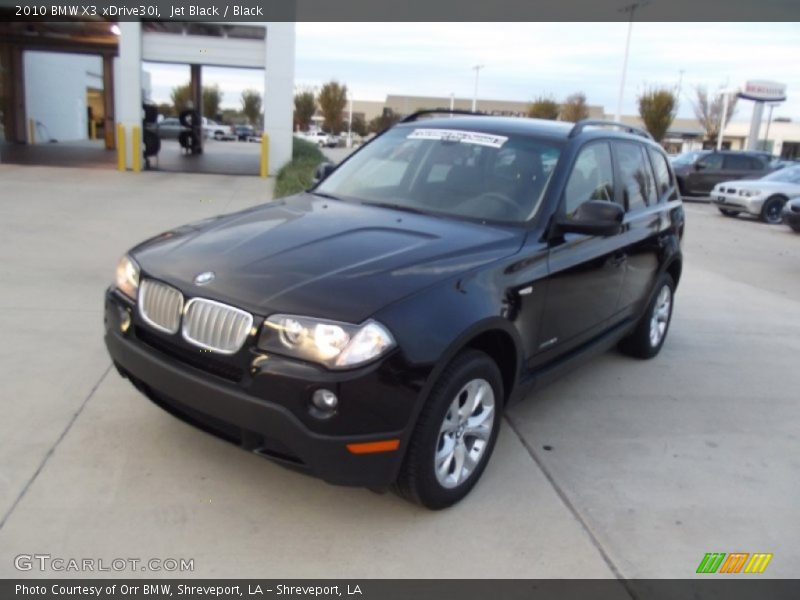 Jet Black / Black 2010 BMW X3 xDrive30i