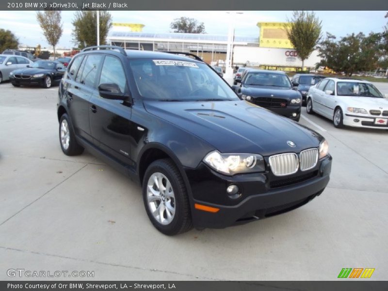 Jet Black / Black 2010 BMW X3 xDrive30i