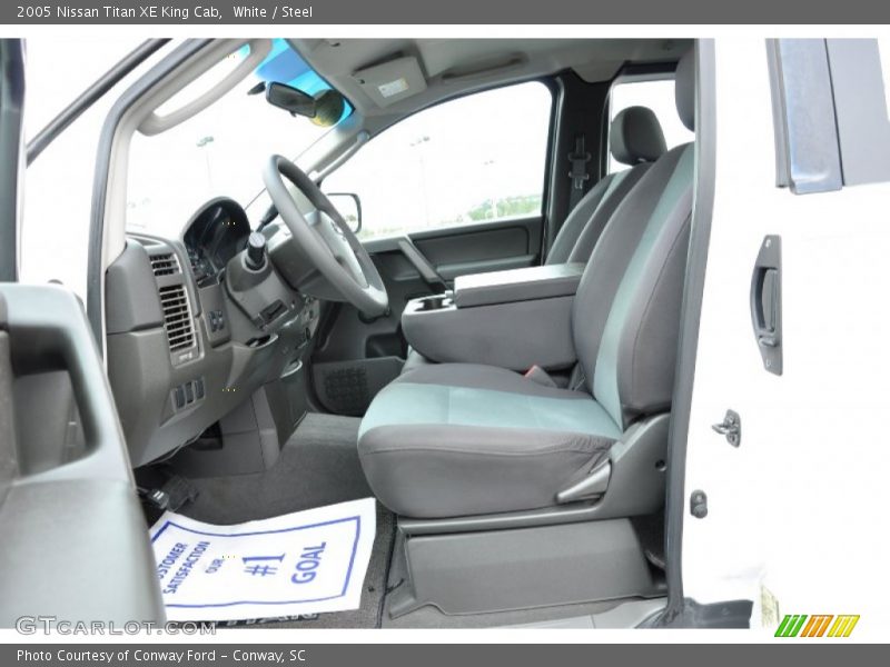 White / Steel 2005 Nissan Titan XE King Cab