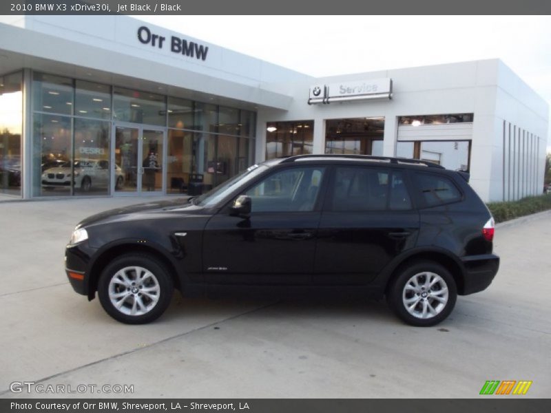 Jet Black / Black 2010 BMW X3 xDrive30i