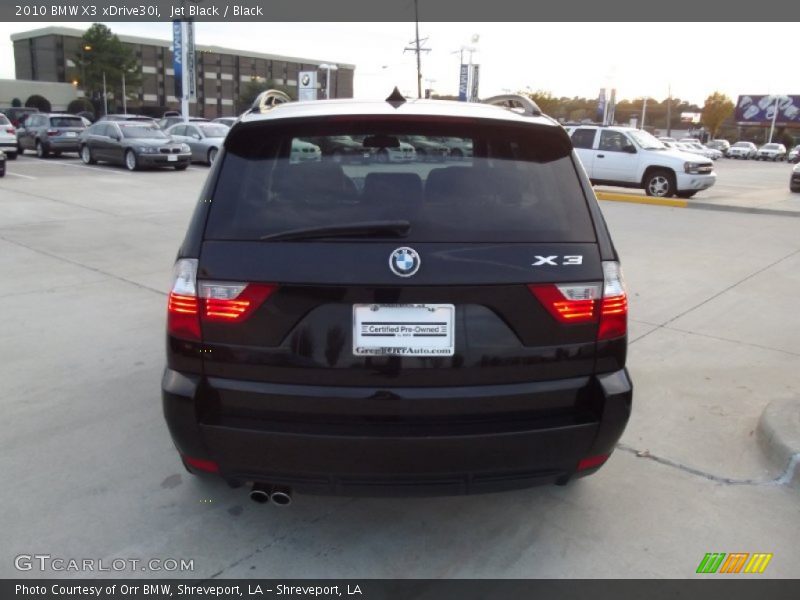 Jet Black / Black 2010 BMW X3 xDrive30i