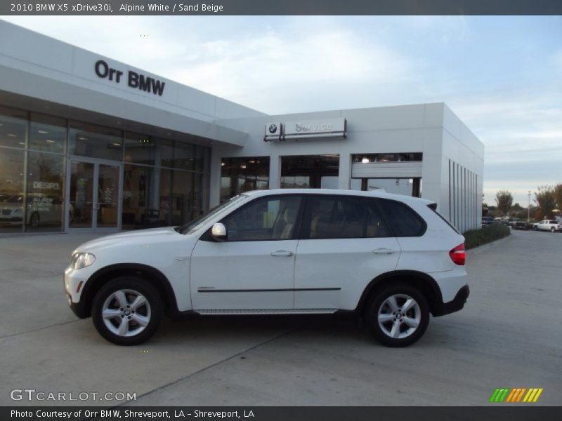 Alpine White / Sand Beige 2010 BMW X5 xDrive30i