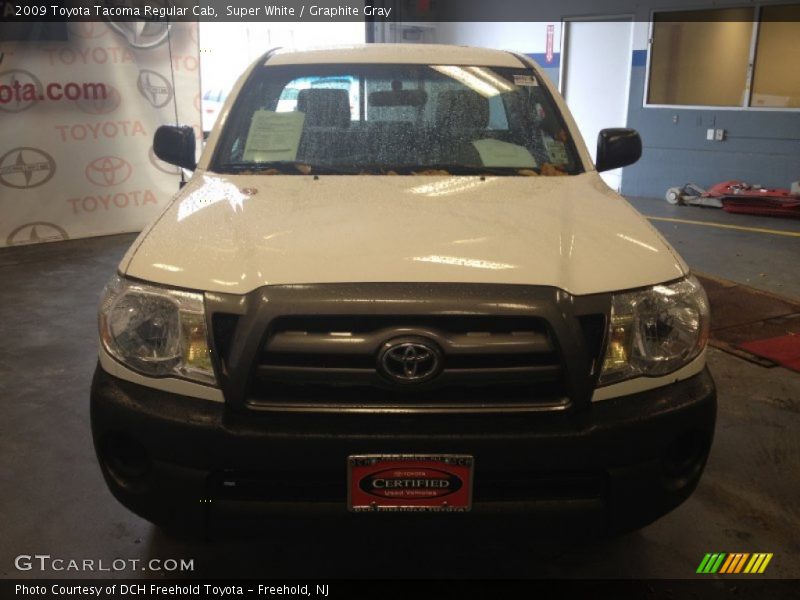 Super White / Graphite Gray 2009 Toyota Tacoma Regular Cab