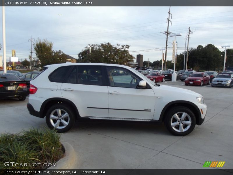 Alpine White / Sand Beige 2010 BMW X5 xDrive30i