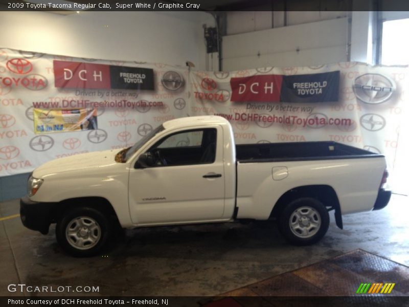 Super White / Graphite Gray 2009 Toyota Tacoma Regular Cab