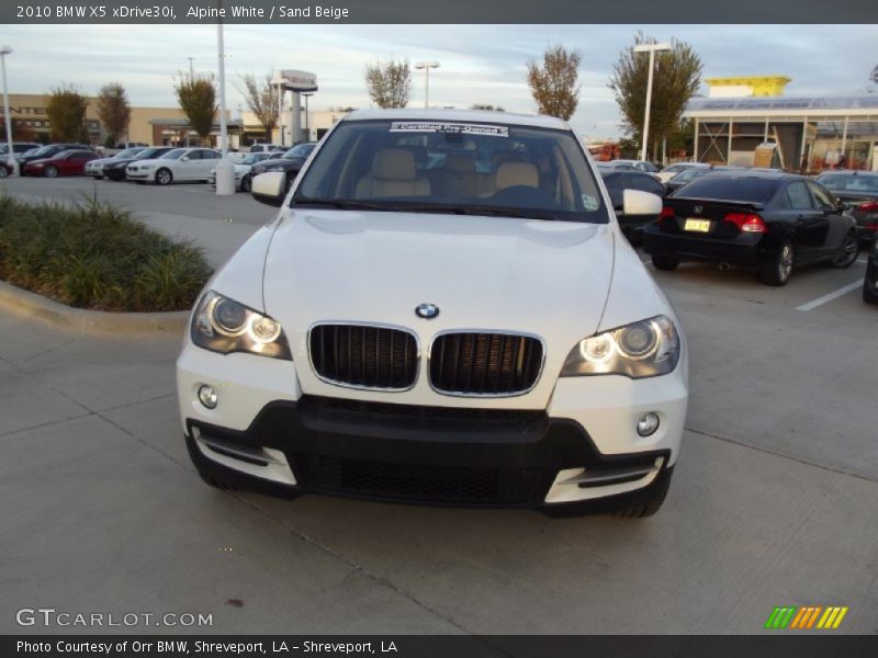 Alpine White / Sand Beige 2010 BMW X5 xDrive30i