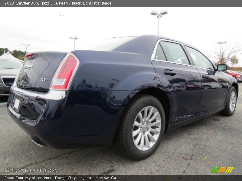 Jazz Blue Pearl / Black/Light Frost Beige 2013 Chrysler 300