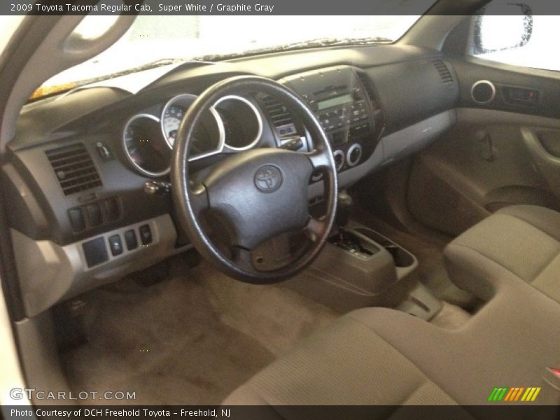 Super White / Graphite Gray 2009 Toyota Tacoma Regular Cab