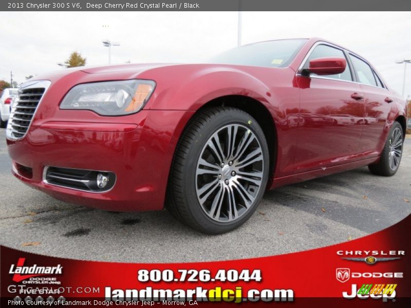 Deep Cherry Red Crystal Pearl / Black 2013 Chrysler 300 S V6