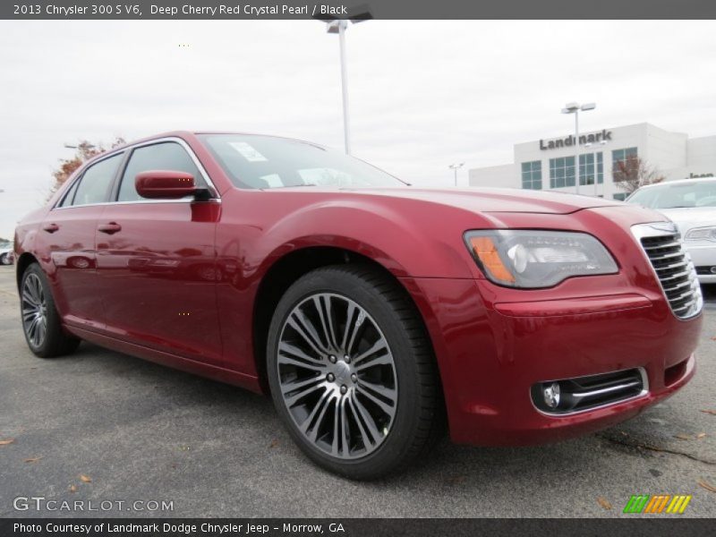 Deep Cherry Red Crystal Pearl / Black 2013 Chrysler 300 S V6