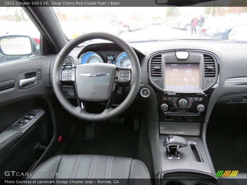 Deep Cherry Red Crystal Pearl / Black 2013 Chrysler 300 S V6