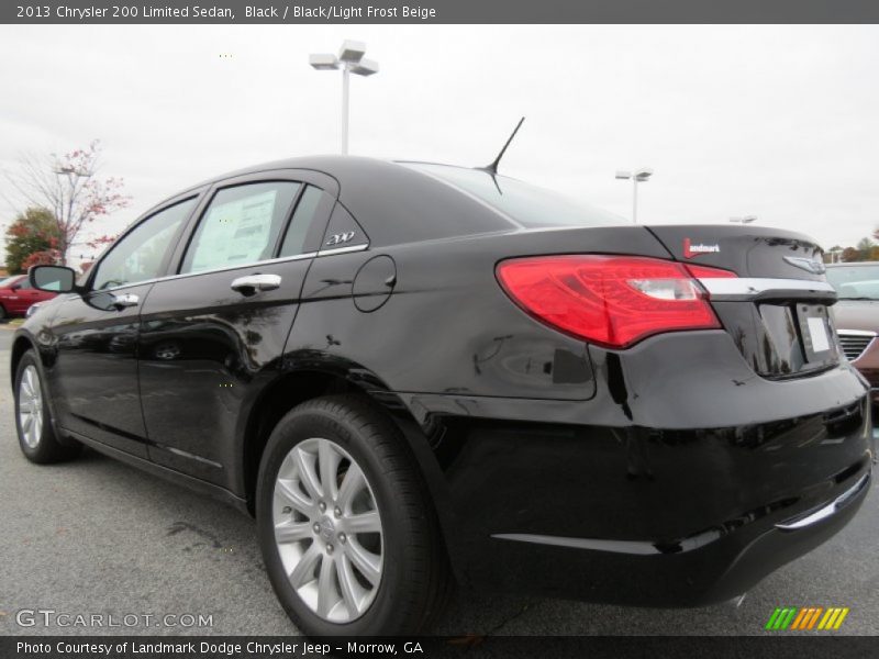 Black / Black/Light Frost Beige 2013 Chrysler 200 Limited Sedan