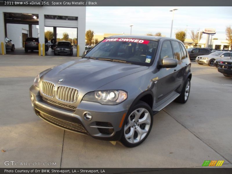 Space Gray Metallic / Black 2011 BMW X5 xDrive 35d