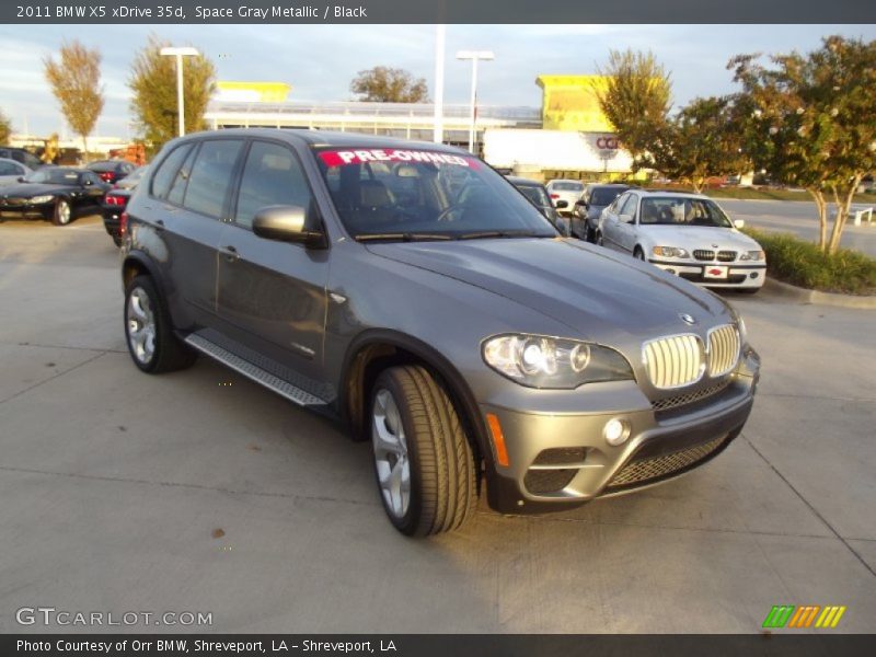 Space Gray Metallic / Black 2011 BMW X5 xDrive 35d