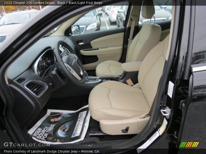 Black / Black/Light Frost Beige 2013 Chrysler 200 Limited Sedan