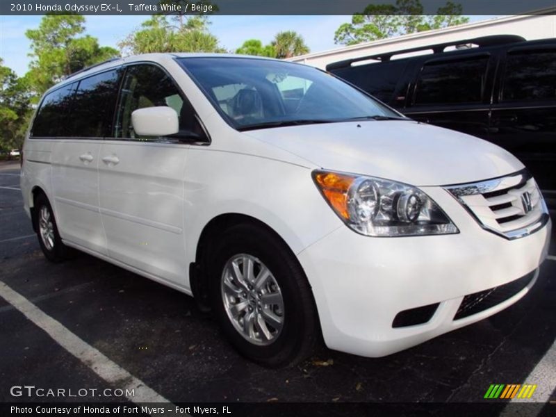 Taffeta White / Beige 2010 Honda Odyssey EX-L