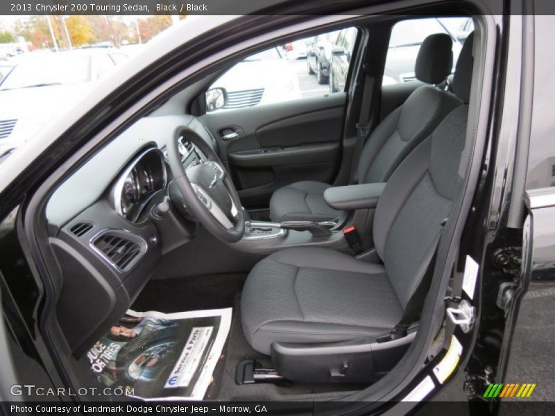 Black / Black 2013 Chrysler 200 Touring Sedan