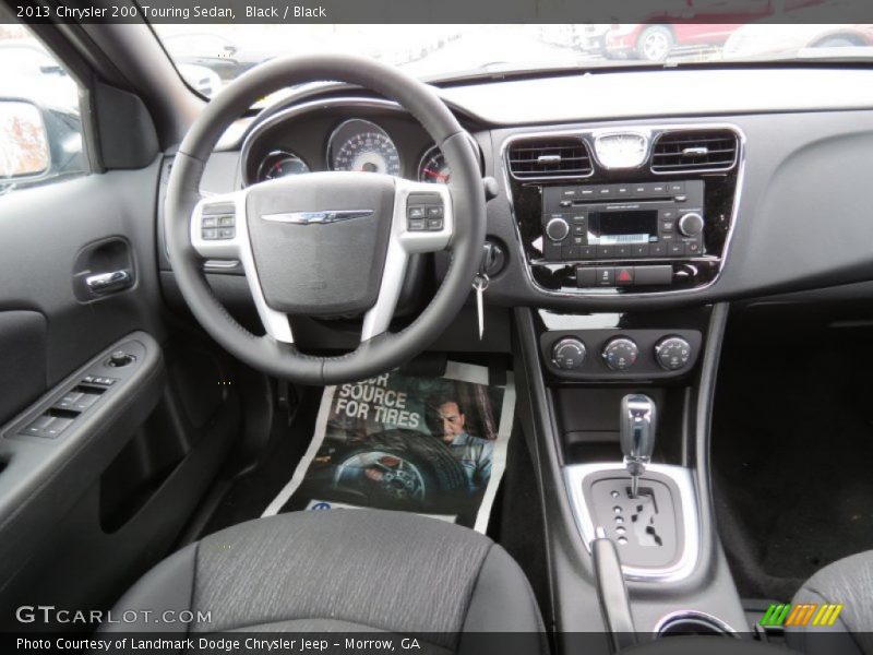 Black / Black 2013 Chrysler 200 Touring Sedan