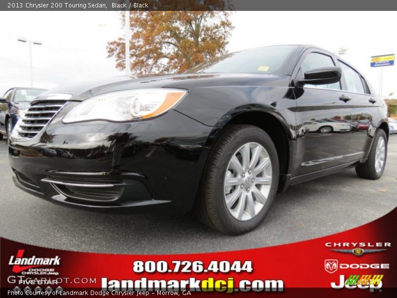 Black / Black 2013 Chrysler 200 Touring Sedan